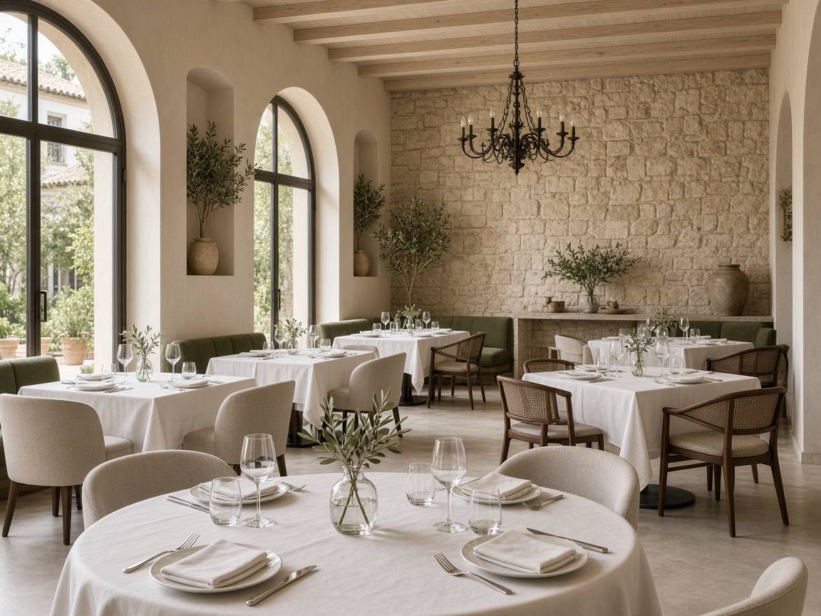 Comedor del restaurante del hotel sin comensales